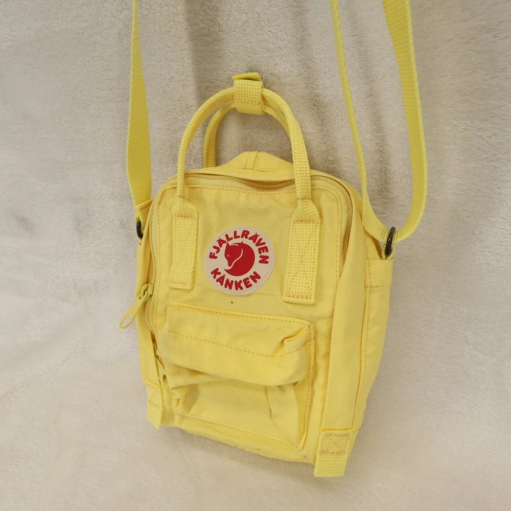 Fjallraven Kanken Sling Crossbody Bag Yellow 23797 Vinylon F Durable Shoulder